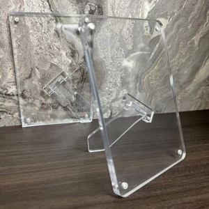 Marco de fotos de acrílico transparente personalizado Pantalla de imagen magnética sin marco de doble cara para uso en el hogar, hotel o tienda de escritorio - Product Image 1