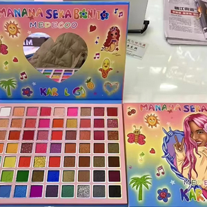 Vente en gros 2024 nouvelles palettes de fard à paupières de maquillage 4 pages Karol G palette haute pigmentation maquillage longue durée fard à paupières sombra de <span class=keywords><strong>oj</strong></span> - Product Image 4