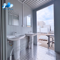 Maison de toilette d'été préfabriquée portable de haute qualité maison de conteneur plat préfabriquée isolée pour le dalal du Liban