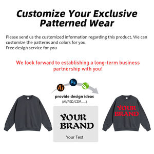Sudadera Unisex de Alta Calidad, ODM, Algodón Grueso, Cuello Redondo, Logotipo Personalizado en Relieve e Impresión Puff para Otoño - Product Image 4