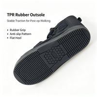 Orthèse cheville-pied en velours rembourrée en mousse avec 3 supports en acier pour stabilisation du pied tombant, rééducation des fractures métatarsiennes et valgus