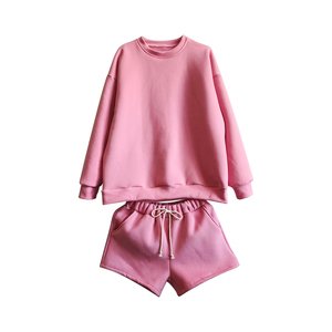 Su misura mamma <span class=keywords><strong>e</strong></span> me per la <span class=keywords><strong>famiglia</strong></span> abiti estivi <span class=keywords><strong>felpa</strong></span> + shorts completi tinta unita per la <span class=keywords><strong>famiglia</strong></span> - Product Image 6