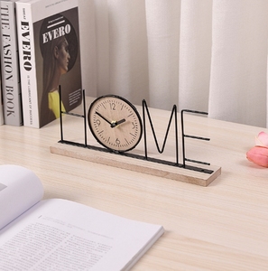 Nuevo reloj creativo ornamento moderno <span class=keywords><strong>Simple</strong></span> arte del hierro carta reloj hogar sala de estar <span class=keywords><strong>TV</strong></span> gabinete Decoración - Product Image 3