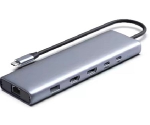 Hub <span class=keywords><strong>USB</strong></span>-C 10 ports Station d'accueil Rj45 100W PD 4K <span class=keywords><strong>HDMI</strong></span> USB3.0 - Product Image 1