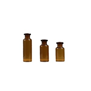 Botella de penicilina de vidrio ámbar de 2 ~ 30ml (incluye tapas de pico) Botella de polvo liofilizado - Product Image 6