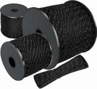 Paracord réfléchissant 4 mm, 850 lb, 11 brins tressés en nylon, robuste, pour tente, camping, randonnée, survie, tactique, bricolage, camouflage, tout usage