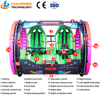 Machine de jeu d'intérieur Chuanbo Technology de haute qualité, modèle Happy Rolling Car, pour enfants, utilisation en maternelle et maison de jeux, certifiée CE 2