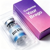 Support pour flacons de peptides 5ml 10ml 15ml 20ml, 3 compartiments, estampage à chaud or, qualité laboratoire, vente en gros