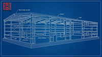 Bâtiment d'entrepôt préfabriqué en acier léger ZTSS CWB, structure en acier personnalisée préconçue, bâtiment en acier préfabriqué, structure métallique