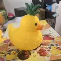 Groothandel Schattige Fruit Eend Squishy Speelgoed Zacht Langzaam Terugverend Stressverlichtend Knijp Speelgoed met Displaydoos