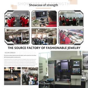 Collier et bracelet en acier inoxydable style INS avec chaîne de cou à lignes métalliques ondulées simples, ensemble de nouilles instantanées - Product Image 4