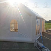 Nouvelle tente de mariage gonflable blanche publicité extérieure Cube grand entrepôt Air chapiteau tentes de fête maison pour événement mariage