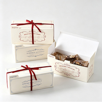 Boîte Cadeau Minimaliste de Qualité Alimentaire pour Nougats, Biscuits, Caramel, Flocons de Neige Croustillants, Lait et Dattes - Vente en Gros Fabricant