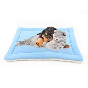 Super Zachte Effen Sherpa Polar Fleece Deken Huisdier Mat Microfiber Warme Hond Pet Mat Met Meerdere Maten