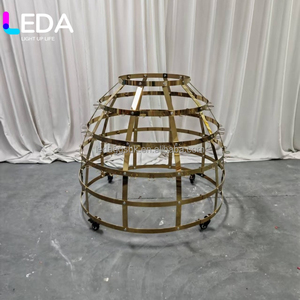 LEDA New Modern Design Gold Color Stainless Steel Material Sparkling Striking Stainless Steel Champagne Dress For <b>Wedding</b> Party - Product Image 6