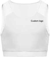 VK Trans Lesbian Chest Binder Top Size Plus Short Tank avec bande élastique solide Style quotidien Respirant Nylon Spandex