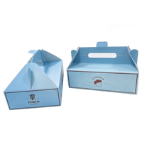 Hochwertige Luxus-Geschenkbox mit Goldfolienprägung, Magnetverschluss und Griff, Recycelbare Premium-Bäckereiverpackung aus Goldkarton