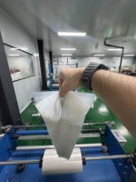 Sac conique compostable de qualité alimentaire à trois soudures latérales avec fenêtre transparente haute transparence pour emballages de fleurs fraîches PLA PBAT