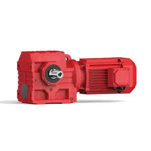 S series type speed reducer gear motor box bevel helical transmission gearbox for conveyor reverse buggy