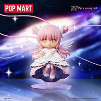 Vente en gros de figurines authentiques POPMART Puella Magi Madoka Magica Classic Scene Series en PVC, boîte mystère, décorations exquises, figurines mignonnes