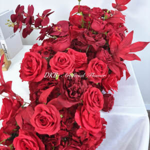 Base de centro de mesa perfecta para fiesta de Navidad para corredor de flores, corredor de pasillo de flores de boda Popular - Product Image 5