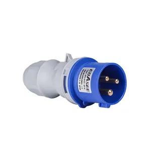 Electric socket 16a 32a 3pin 2P+E IP44 IP67 industrial plug socket