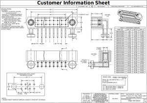 M80-5410805 M80-5410822 4+4 Pos. Connecteur horizontal traversant pour homme, pas de 2,00 mm, haute fiabilité - Product Image 2