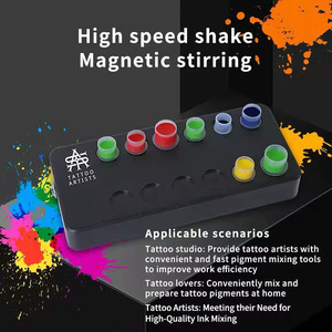 Mezclador de Tinta para Tatuajes Magnético Inalámbrico, Máquina Agitadora de Pigmentos a Batería para Artistas del Tatuaje - Product Image 5