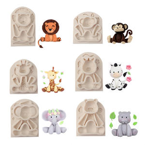 Moldes <span class=keywords><strong>de</strong></span> Silicona para Galletas <span class=keywords><strong>de</strong></span> <span class=keywords><strong>Fondant</strong></span> <span class=keywords><strong>de</strong></span> Animales <span class=keywords><strong>DE</strong></span> LA Selva 3D para Decoración <span class=keywords><strong>de</strong></span> Pasteles <span class=keywords><strong>de</strong></span> Azúcar, <span class=keywords><strong>Fondant</strong></span> Cupcake Topper, Fundición <span class=keywords><strong>de</strong></span> Resina Epoxi - Product Image 3