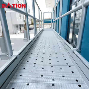 Peldaños de escalera de aluminio para exteriores Escalera de escalera anticorrosión Peldaños de escalera Pasarela de rejilla de aluminio y metal