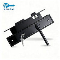 Cerradura de Puerta con Manija Italiana de Alta Resistencia, Color Negro Mate, Anti-Robo, Grado ANSI 1, Venta al por Mayor para Puertas de Madera