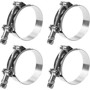 Collier de serrage en T de type allemand en acier inoxydable poli de 32 mm de haute qualité YUEYANG pour système d'échappement automobile, diamètre intérieur max. 90 mm - Product Image 6