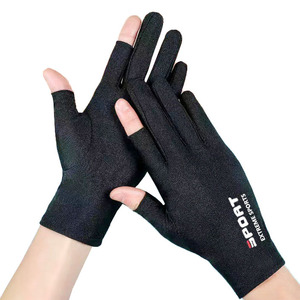 Ice Silk Fingerless <b>Gloves</b> Sun Protection Breathable Unisex For Driving Cycling Fishing Touchscreen Outdoor Sports - Product Image 3