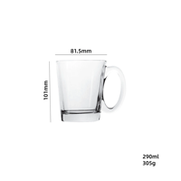 Mug en verre craquelé à rayures verticales minimalistes, tasse à eau, tasse à boisson, tasse à thé, tasse à bière avec poignée