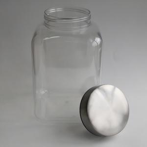 <span class=keywords><strong>Bocal</strong></span> de stockage en plastique PET épaissi scellé avec couvercle en acier inoxydable pour écorces de mandarine, thé, colle de <span class=keywords><strong>poisson</strong></span> 3.5L 3.9L - Product Image 2