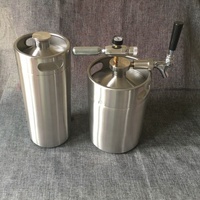 Mini fût en acier de 2 litres de style nouveau, design personnalisé, pour la bière