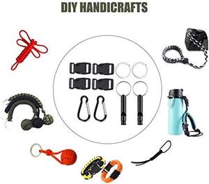 10 pieds pour cordon Paracord en plusieurs couleurs pour bracelet à bricoler soi-même lanière porte-clés collier <span class=keywords><strong>de</strong></span> chien tissé corde <span class=keywords><strong>Kit</strong></span> emballé dans un sac - Product Image 6