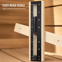 Timer Pasir Sauna Kayu Solid Modern untuk Ruang Sauna Kering