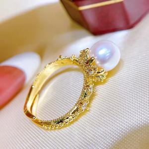 European and American Popular Retro Royal Countryside Style Fashion Simple Design <b>Freshwater</b> AK <b>Pearl</b> Ring <b>Bracelet</b> - Product Image 1