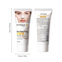Masque facial et nasal absorbant les points noirs, à base de purée de riz, contrôle du sébum, marque privée BIOAQUA, OEM ODM, pour tous types de peaux