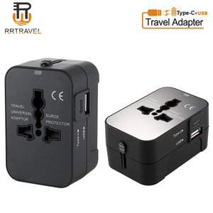 Adaptador de Viaje Universal con <span class=keywords><strong>Mini</strong></span> <span class=keywords><strong>Enchufe</strong></span> y Toma de Corriente, 6A, 1 <span class=keywords><strong>USB</strong></span> 1A + 1 Tipo-C 2.4A, 100-250V, para Laptop y Cámara, Ligero - Product Image 4