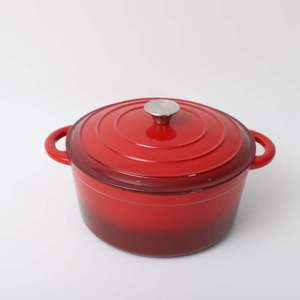 Ustensiles de cuisine en <span class=keywords><strong>fonte</strong></span> de fer marmite marmite marmite à <span class=keywords><strong>pain</strong></span> moule de cuisson en <span class=keywords><strong>fonte</strong></span> d'émail casserole de four hollandais avec couvercle - Product Image 6