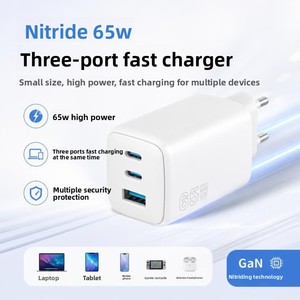 <span class=keywords><strong>Chargeur</strong></span> GaN 65W avec certification CE européenne, ports USB-C/USB-A, compatible avec les téléphones 17 et 18, charge <span class=keywords><strong>rapide</strong></span> PD QC30 - Product Image 5