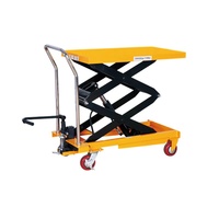 Plataforma Elevadora Hidráulica Manual Portátil de 150 kg, Carro Elevador Móvil Mini, Carretillas de Acero Nuevas