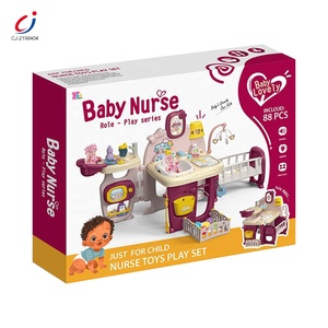 88 pièces Jouets d'infirmière Soins de bébé Kits de poupées <span class=keywords><strong>reborn</strong></span> Nouveau-né Ensemble de bébé Jouets de jeu de rôle pour filles - Product Image 5