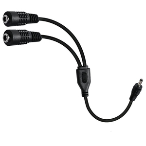 כבל מפצל חשמל <span class=keywords><strong>DC</strong></span> 1 ל-2, 3.5 מ\"מ X 1.35 מ\"מ, זכר לנקבה, מתאם למצלמות, תאורת LED ועוד, 35 ס\"מ - Product Image 2