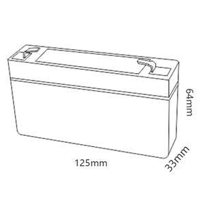 Mhb Ms3.2-6 VRLAUPSソーラー6ボルト3.2a充電式6V3.2ah警報システム用鉛蓄電池 - Product Image 2