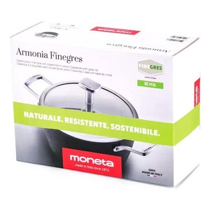Casseruola Alluminio antiaderente (20cm) con coperchio ARMONIA FINEGRES Nero 0015394502 - Product Image 2