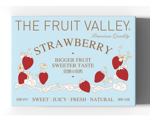 customize new arrival paper strawberry gift simple elegant folding fruit packaging box