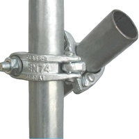Colliers de fixation tubulaires en acier galvanisé à chaud pour échafaudage, forgés, à angle droit, à simple articulation, pivotants, pour sac d'échafaudage